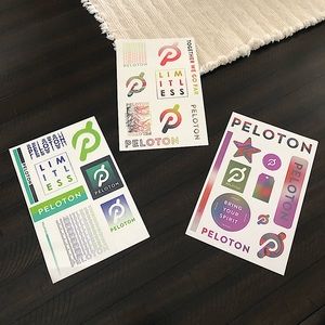 Peloton set of sticker sheets x3
